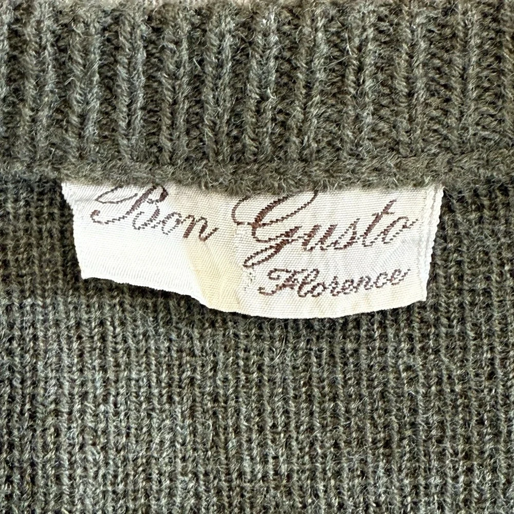 Vtg Alpaca Wool Blend‎ Sweater Men S M Pullover Top V Neck Long Sleeves Grandpa